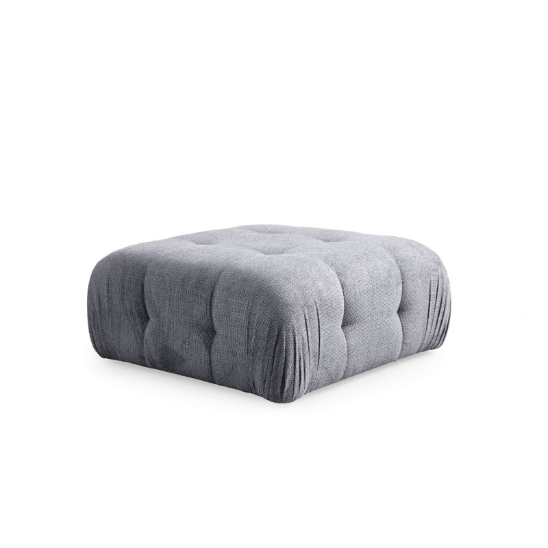 Corner Sofa Amaris 3 Seater With Pouffe - Grey Grey