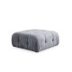 Corner Sofa Amaris 2 Seater With Pouffe - Grey Grey