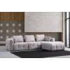 Corner Sofa Amaris 3 Seater With Pouffe - Light Grey Light Grey