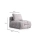 Corner Sofa Amaris 3 Seater With Pouffe - Light Grey Light Grey