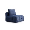 Corner Sofa Amaris 3 Seater With Pouffe - Navy Blue Navy Blue