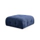 Corner Sofa Amaris 3 Seater With Pouffe - Navy Blue Navy Blue