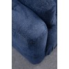 Corner Sofa Amaris 2 Seater With Pouffe - Navy Blue Navy Blue