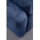 Corner Sofa Amaris 2 Seater With Pouffe - Navy Blue Navy Blue