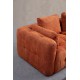 Corner Sofa Amaris 3 Seater With Pouffe - Orange Orange