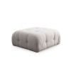 Corner Sofa Amaris 3 Seater With Pouffe - White White