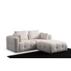 Corner Sofa Amaris 2 Seater With Pouffe -White White