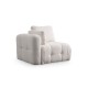 Corner Sofa Amaris 2 Seater With Pouffe -White White