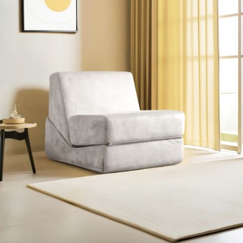 1-Seat Sofa-Bed Origami Convertable - Cream Cream