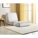 1-Seat Sofa-Bed Origami Convertable - Cream Cream 1-Seat Sofa-Bed Origami Convertable - Cream Cream