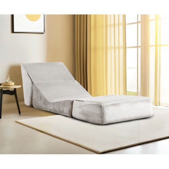 1-Seat Sofa-Bed Origami Convertable - Cream Cream 1-Seat Sofa-Bed Origami Convertable - Cream Cream