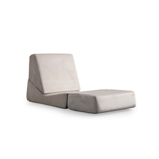1-Seat Sofa-Bed Origami Convertable - Cream Cream 1-Seat Sofa-Bed Origami Convertable - Cream Cream