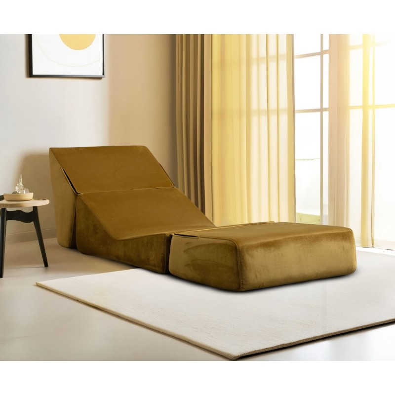1-Seat Sofa-Bed Origami Convertable - Mustard Mustard