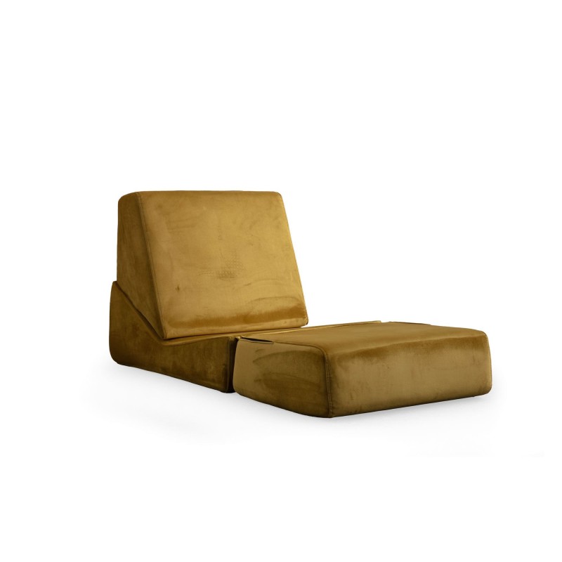 1-Seat Sofa-Bed Origami Convertable - Mustard Mustard