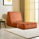 1-Seat Sofa-Bed Origami Convertable - Orange Orange 1-Seat Sofa-Bed Origami Convertable - Orange Orange