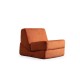 1-Seat Sofa-Bed Origami Convertable - Orange Orange 1-Seat Sofa-Bed Origami Convertable - Orange Orange