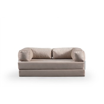 2-Seat Sofa-Bed Via Con - Cream Cream