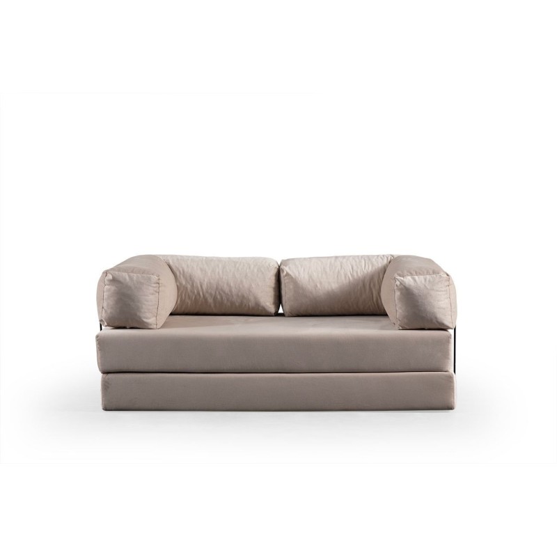 2-Seat Sofa-Bed Via Con - Cream Cream