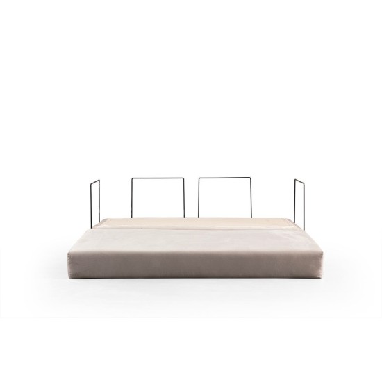 2-Seat Sofa-Bed Via Con - Cream Cream