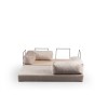2-Seat Sofa-Bed Via Con - Cream Cream