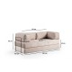 2-Seat Sofa-Bed Via Con - Cream Cream