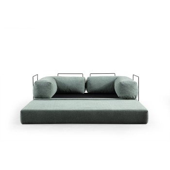 2-Seat Sofa-Bed Via Con - Green Green