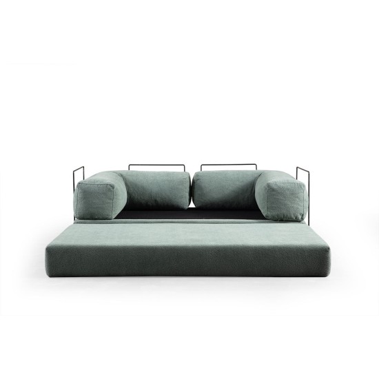 2-Seat Sofa-Bed Via Con - Green Green 2-Seat Sofa-Bed Via Con - Green Green