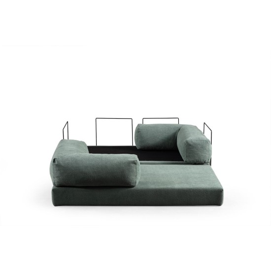 2-Seat Sofa-Bed Via Con - Green Green 2-Seat Sofa-Bed Via Con - Green Green