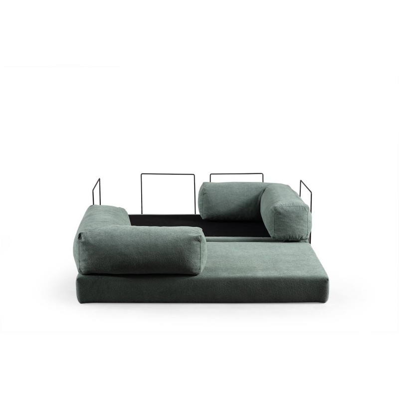 2-Seat Sofa-Bed Via Con - Green Green