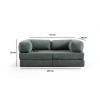 2-Seat Sofa-Bed Via Con - Green Green
