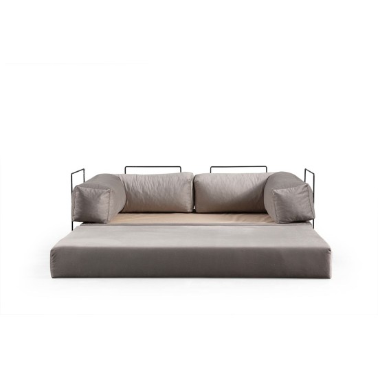 2-Seat Sofa-Bed Via Con - Light Grey Light Grey 2-Seat Sofa-Bed Via Con - Light Grey Light Grey