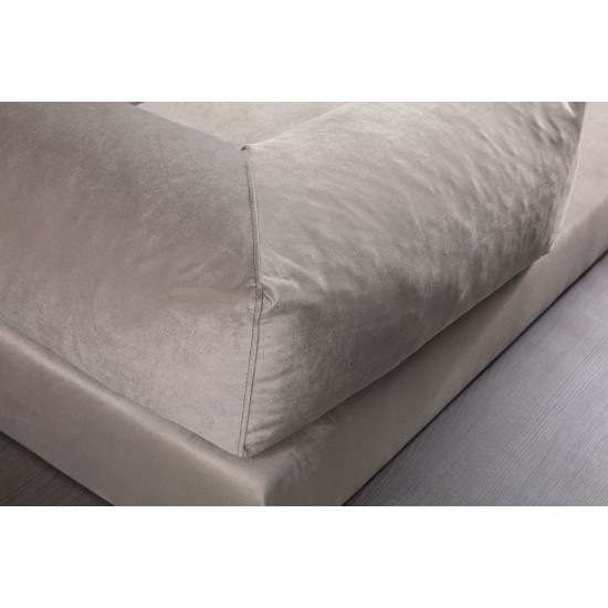 2-Seat Sofa-Bed Via Con - Light Grey Light Grey 2-Seat Sofa-Bed Via Con - Light Grey Light Grey