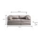 2-Seat Sofa-Bed Via Con - Light Grey Light Grey 2-Seat Sofa-Bed Via Con - Light Grey Light Grey