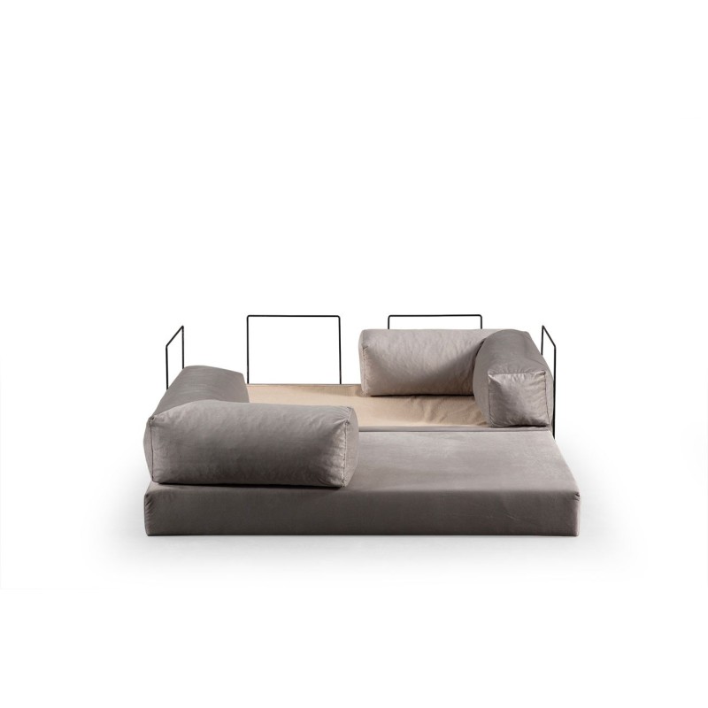 2-Seat Sofa-Bed Via Con - Light Grey Light Grey