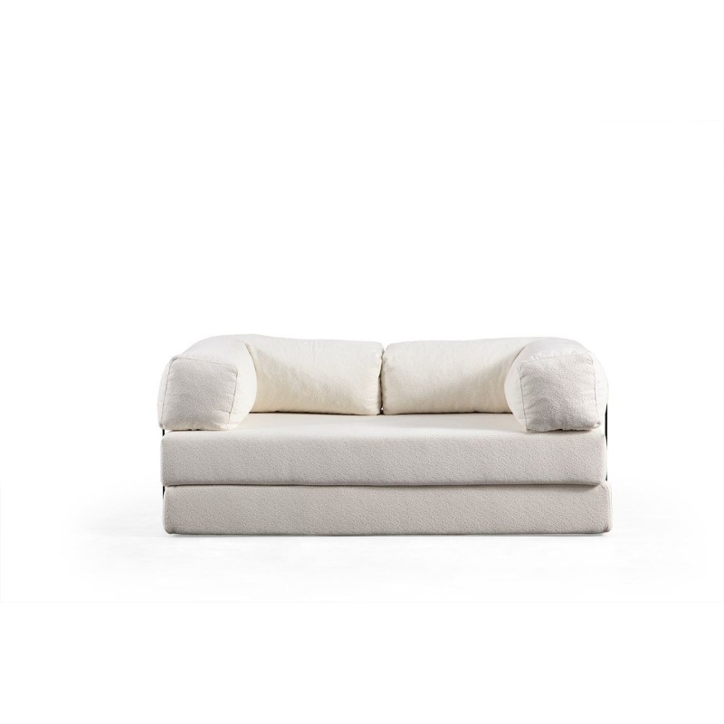 2-Seat Sofa-Bed Via Con - White White