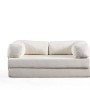 2-Seat Sofa-Bed Via Con - White White