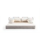 2-Seat Sofa-Bed Via Con - White White