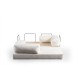 2-Seat Sofa-Bed Via Con - White White