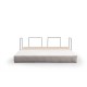 2-Seat Sofa-Bed Via Con - White White