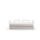 2-Seat Sofa-Bed Via Con - White White