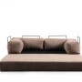 2-Seat Sofa-Bed Via Con - Brown Brown