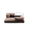 2-Seat Sofa-Bed Via Con - Brown Brown