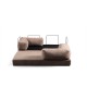 2-Seat Sofa-Bed Via Con - Brown Brown 2-Seat Sofa-Bed Via Con - Brown Brown