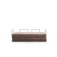 2-Seat Sofa-Bed Via Con - Brown Brown 2-Seat Sofa-Bed Via Con - Brown Brown