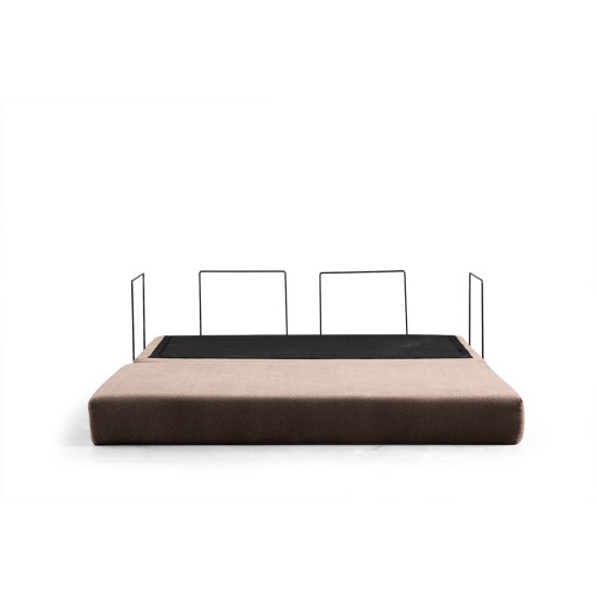 2-Seat Sofa-Bed Via Con - Brown Brown 2-Seat Sofa-Bed Via Con - Brown Brown