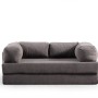 2-Seat Sofa-Bed Via Con - Grey Grey