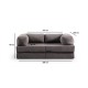 2-Seat Sofa-Bed Via Con - Grey Grey 2-Seat Sofa-Bed Via Con - Grey Grey
