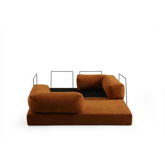 2-Seat Sofa-Bed Via Con - Orange Orange 2-Seat Sofa-Bed Via Con - Orange Orange