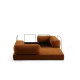 2-Seat Sofa-Bed Via Con - Orange Orange 2-Seat Sofa-Bed Via Con - Orange Orange