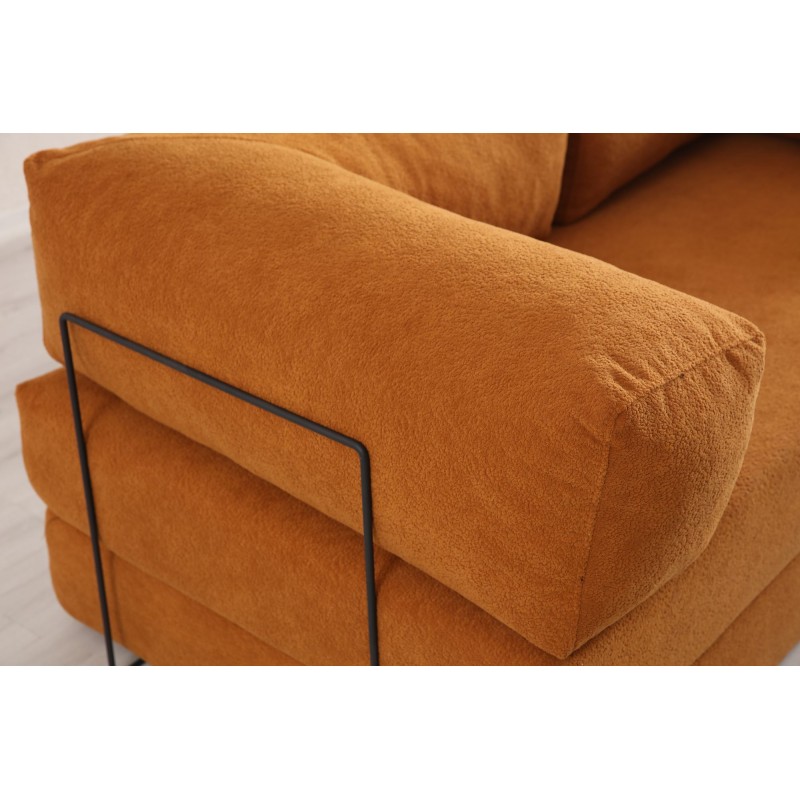 2-Seat Sofa-Bed Via Con - Orange Orange